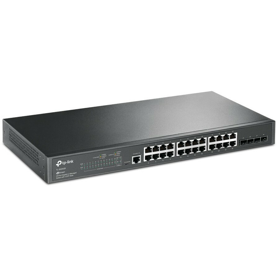 Коммутатор TP-Link TL-SG3428, 24 x GE, 4 x SFP+, L2+