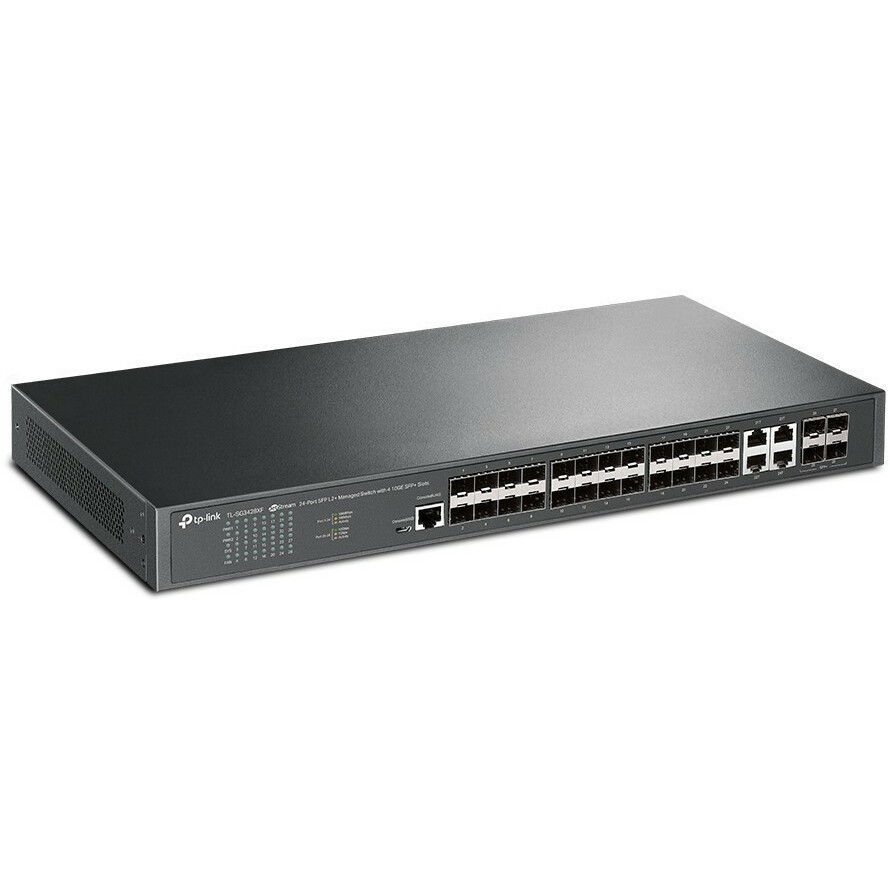 Коммутатор TP-Link TL-SG3428XF, 24 x GE, 4 x SFP+, L2+