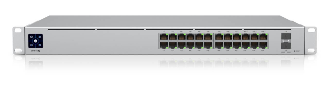 Коммутатор Ubiquiti UniFi Switch Pro 24 PoE USW-Pro-24-POE, 24xLAN 1Gbps, 2xSFP+