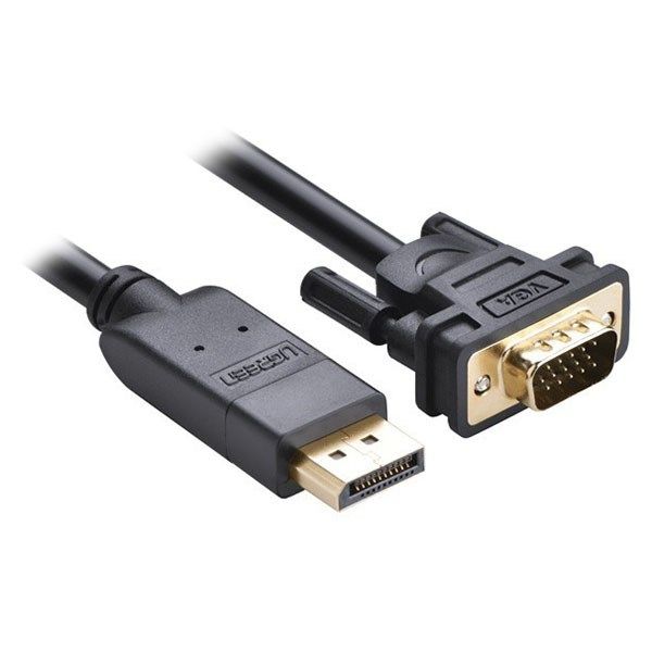 Кабель DP (20M) - D-SUB (15M), 1м, Ugreen DP105 10247, черный