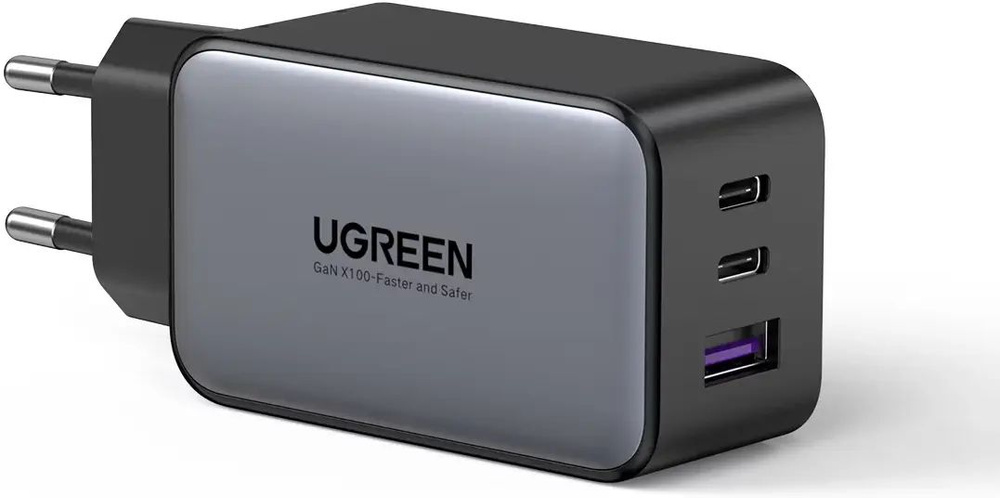 СЗУ Ugreen CD244 10335, черный, USB + 2xUSB Type-C
