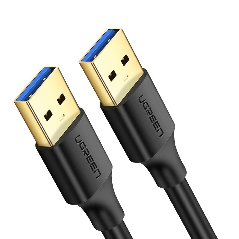 Кабель USB3.0 (M) - USB3.0 (M), 1м, Ugreen US128 10370, Black