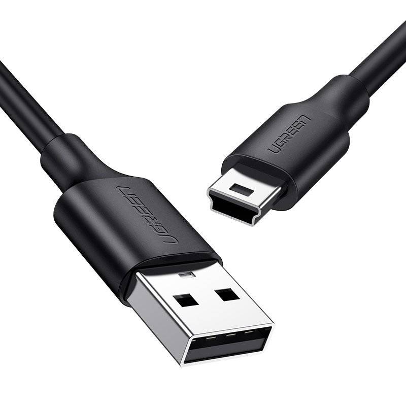 Кабель USB2.0 (M) - miniUSB2.0 (M), 1.5м, Ugreen US132 10385, черный