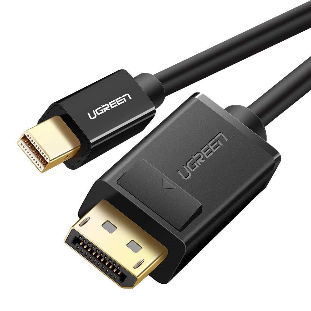 Кабель mDP (20M) - DP (20M), 1.5м, Ugreen MD105 10477, черный