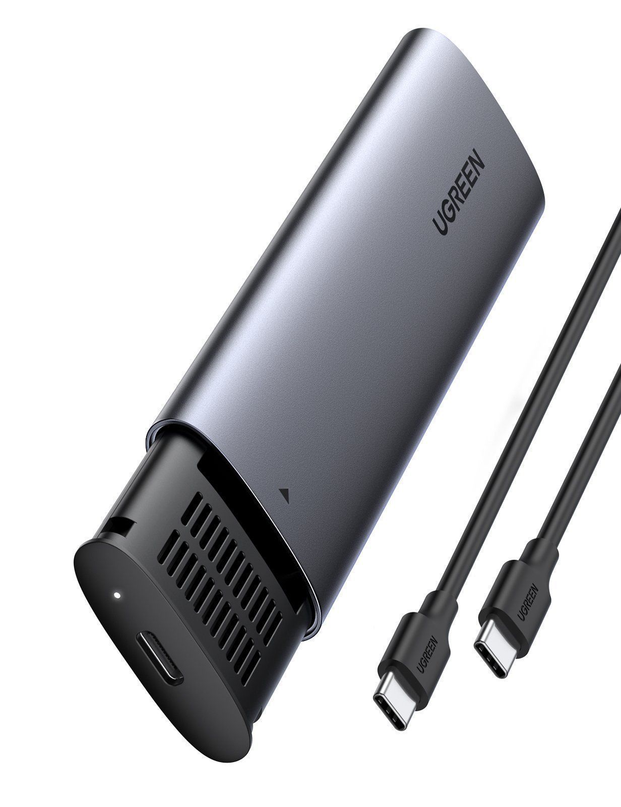 Внешний BOX Ugreen CM400 10902, M.2 NVMe - USB Type-C, Grey