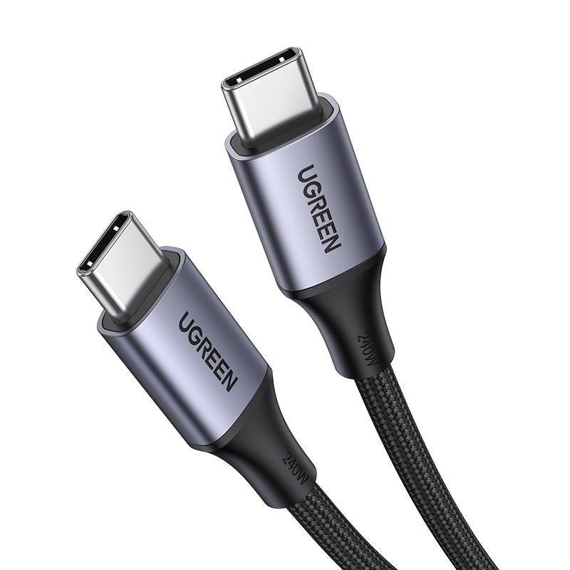 Кабель USB Type-C (M) - USB Type-C (M), 1м, Ugreen US535 15311, Space Gray