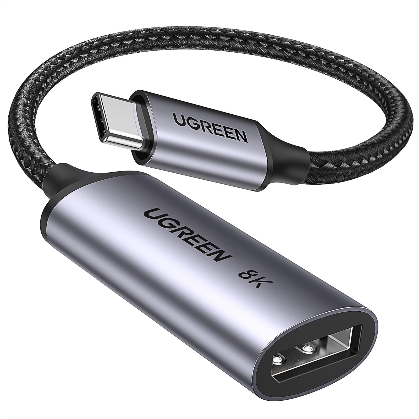 Кабель адаптер USB2.0 Type-C (M) - DP (F) Ugreen CM654 15575, Gray