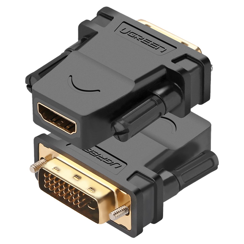 Переходник DVI (M) - HDMI (F) Ugreen 20124, Black