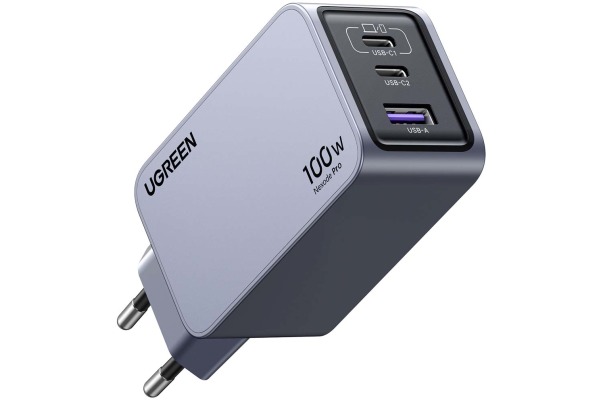 СЗУ Ugreen X757 25874, Space Gray, USB Type-A, 2xUSB Type-C