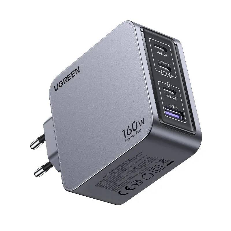 СЗУ Ugreen X763 25877, Space Gray, USB Type-A, 3xUSB Type-C