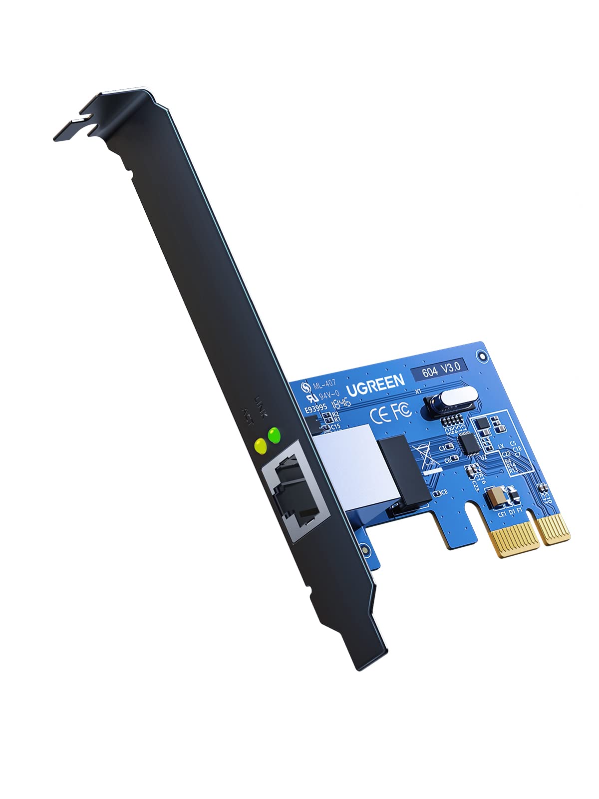 Сетевая карта Ugreen US230 30771, 1Gbps, PCI-Ex1