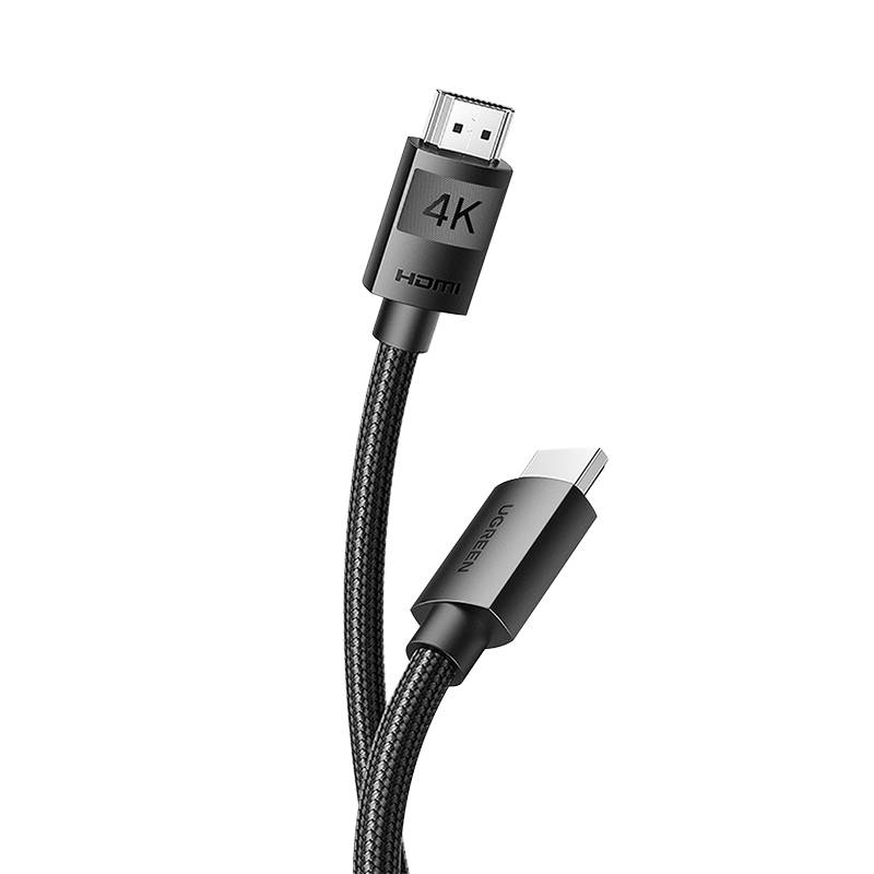 Кабель HDMI (19M) - HDMI (19M), 1м, Ugreen HD119 30999, Black, оплетка