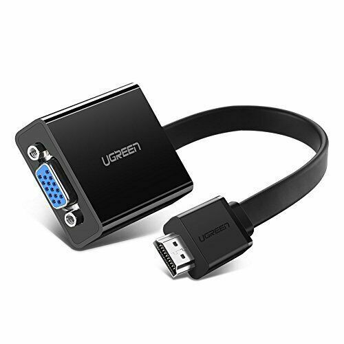 Кабель адаптер HDMI (M) - VGA + Jack3.5 + microUSB (F) Ugreen MM103 40248, черный