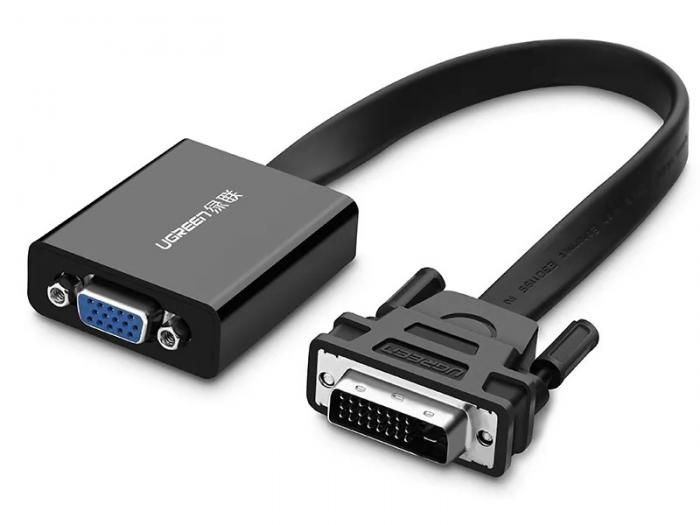 Кабель адаптер DVI (M) - VGA (F) Ugreen MM108 40259, Black