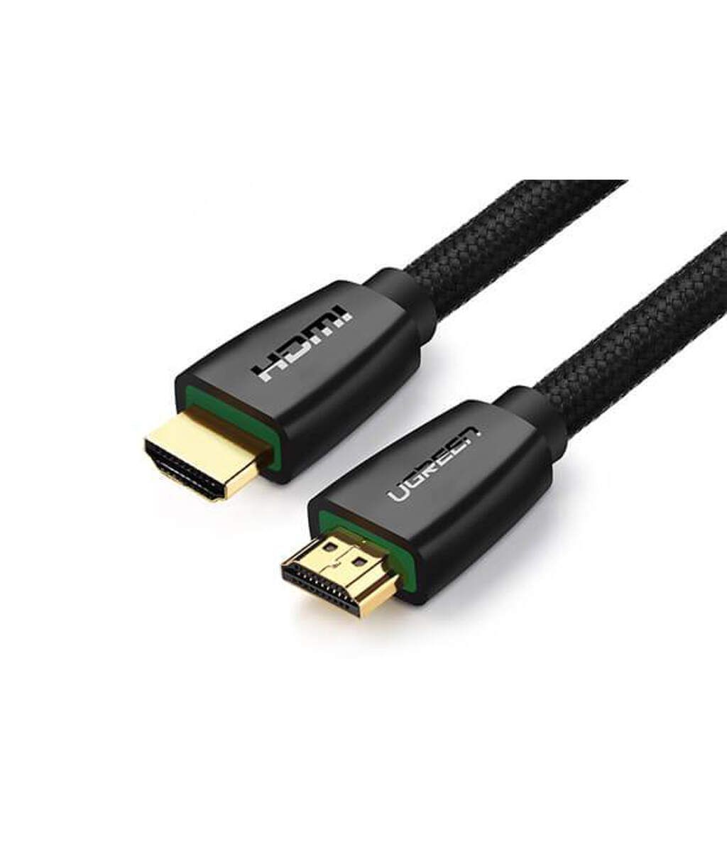Кабель HDMI (19M) - HDMI (19M), 3м, Ugreen HD118 40411, Black, оплетка