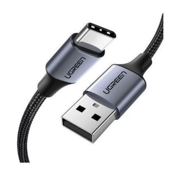 Кабель USB2.0 (M) - USB2.0 Type-C (M), 0.25м, Ugreen US288 60124, Black