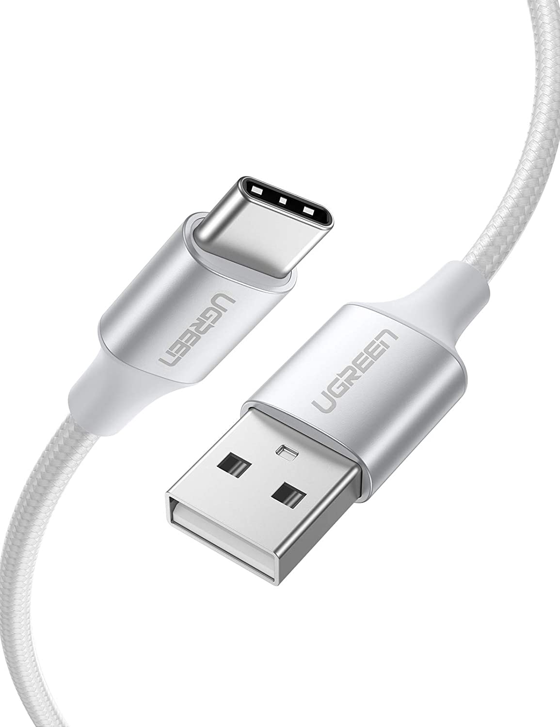 Кабель USB2.0 (M) - USB2.0 Type-C (M), 0.5м, Ugreen US288 60130, White