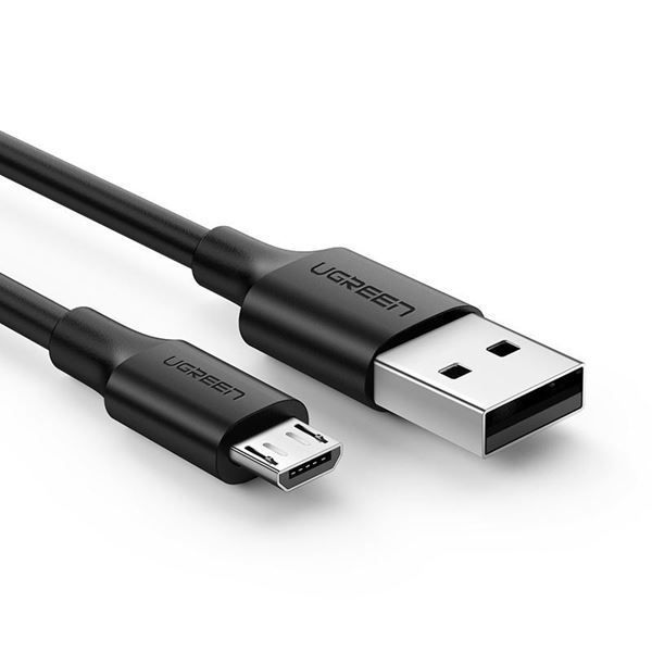 Кабель USB2.0 (M) - microUSB2.0 (M), 1.5м, Ugreen US289 60137, черный
