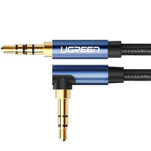 Кабель Jack3.5 (M) - Jack3.5 (M), Ugreen AV112 60181, 2м, Blue Black