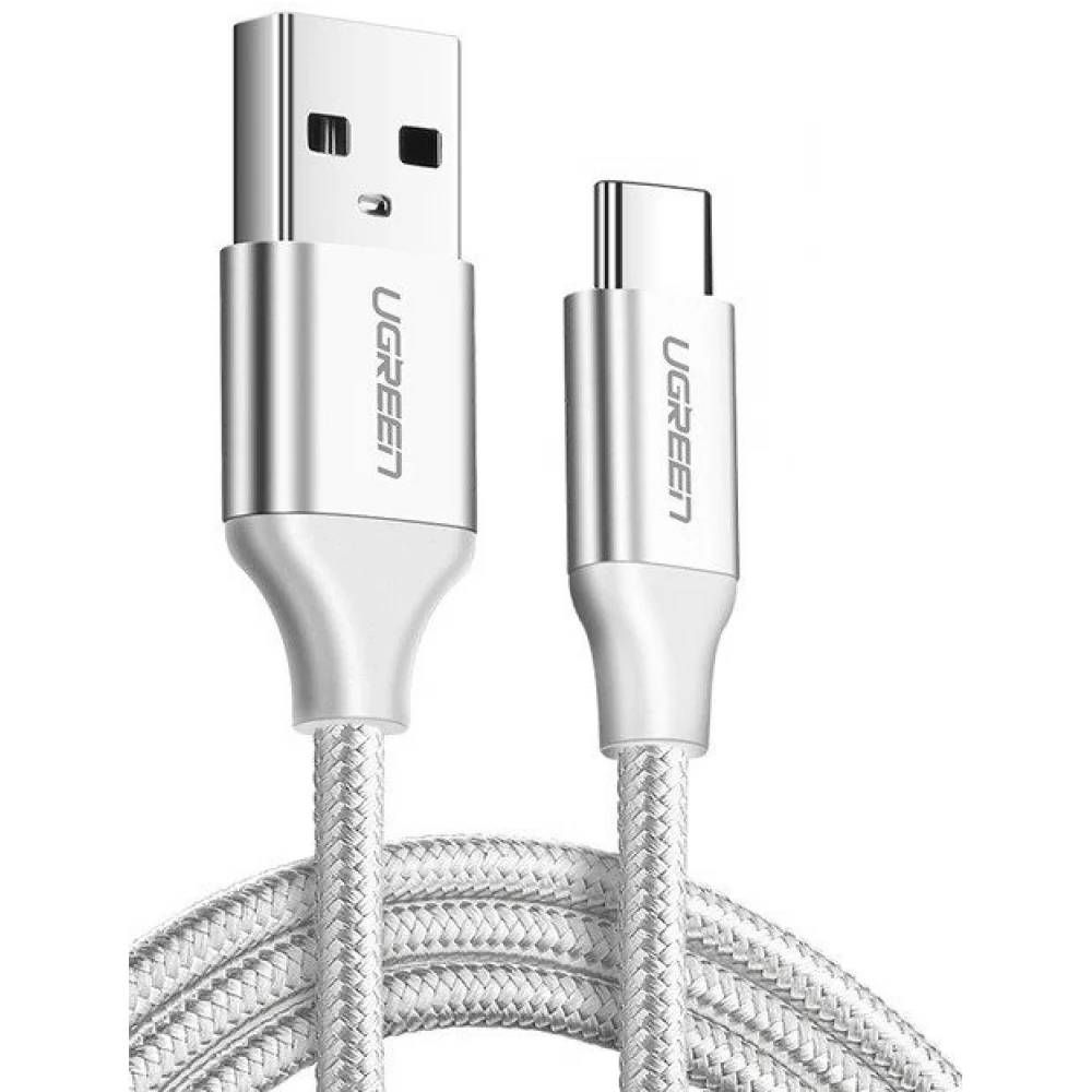 Кабель USB2.0 (M) - USB2.0 Type-C (M), 3м, Ugreen US288 60409, White