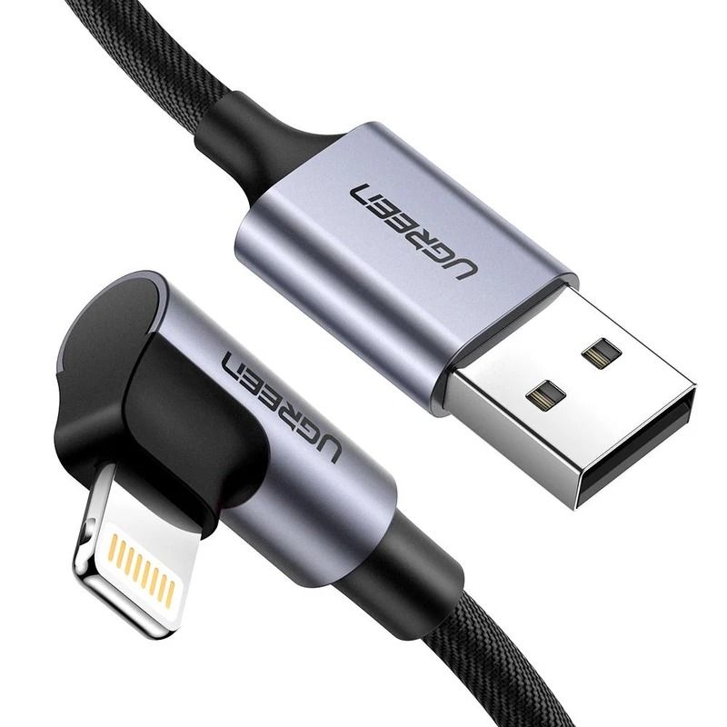 Кабель Lightning (M) - USB2.0 (M), 1м, Ugreen US299 60521, Black