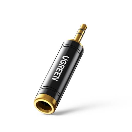 Адаптер Jack3.5 (M) - Jack6.35 (F), Ugreen AV168 60711 черный