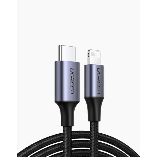 Кабель Lightning (M) - USB2.0 Type-C (M), 1м, Ugreen US304 60759, черный