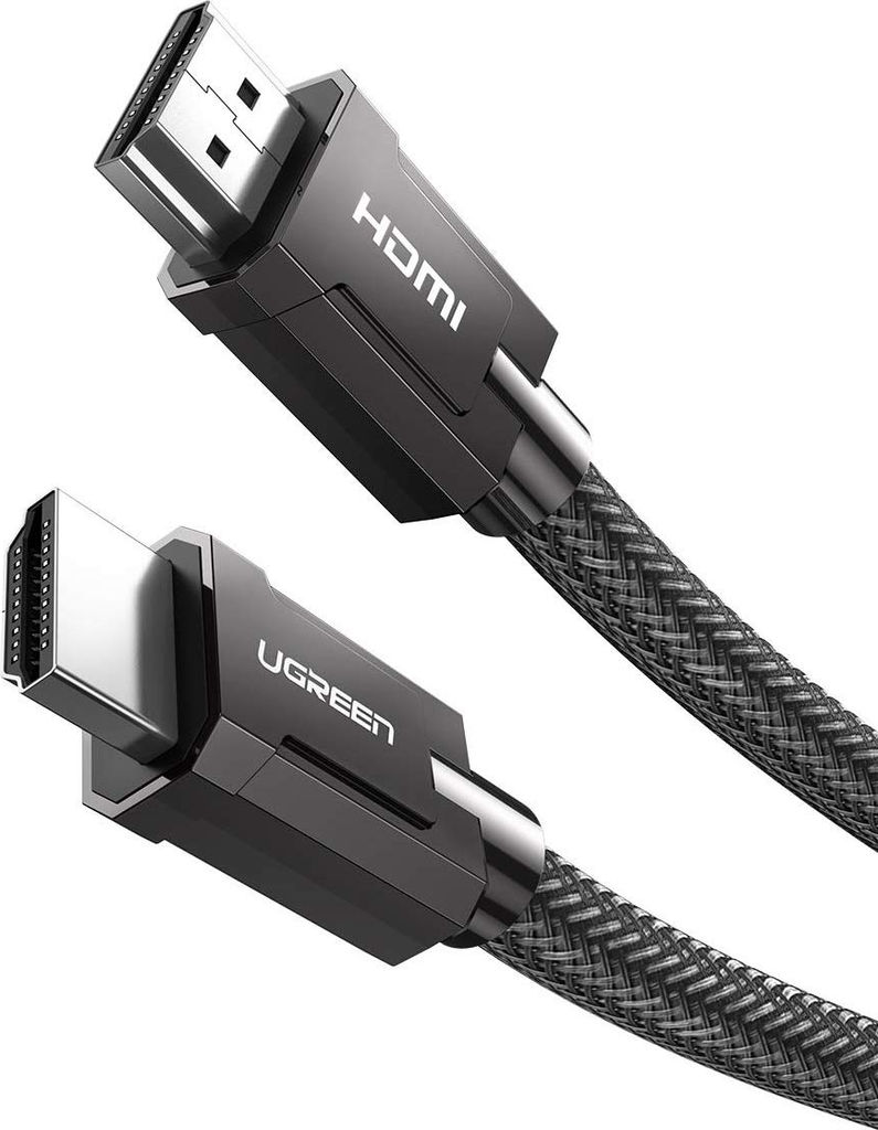 Кабель HDMI (19M) - HDMI (19M), 1м, Ugreen HD135 70319, Gray, оплетка
