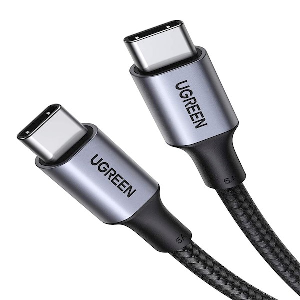 Кабель USB2.0 Type-C (M) - USB2.0 Type-C (M), 1.5м, Ugreen US316 70428, Black