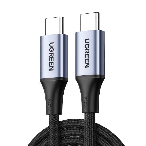 Кабель USB Type-C (M) - USB Type-C (M), 2м, Ugreen US535 90440, Space Gray