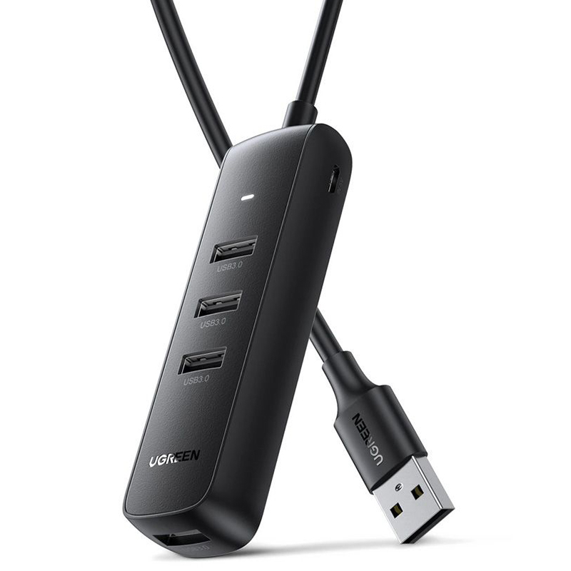 Разветвитель USB 3.0 Ugreen CM416 80657, черный
