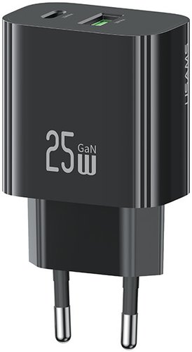 Сетевое зарядное устройство USAMS T65 CC315, 25W, черный (CC315TC01)