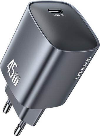 Сетевое зарядное устройство USAMS CC323 T66 45W GaN, черный (CC323TC01)
