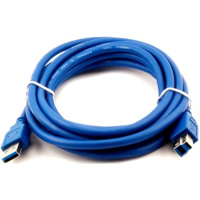 Кабель USB3.0 (AM) - USB3.0 (BM), 1.8м, VCom VUS7070-1.8M, синий