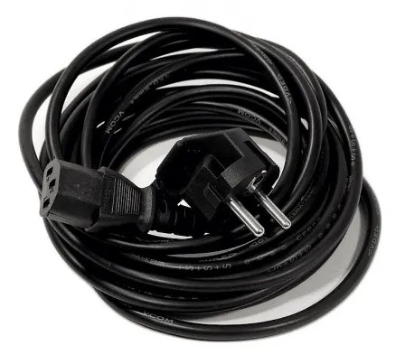 Кабель компьютер - сеть 220V, 5м, VCOM CE021-CU0.5-5м