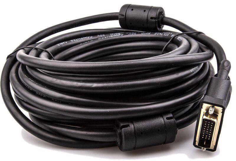 Кабель HDMI (19M) - DVI-D (25M), 10м, Vcom CG484GD-10M, черный