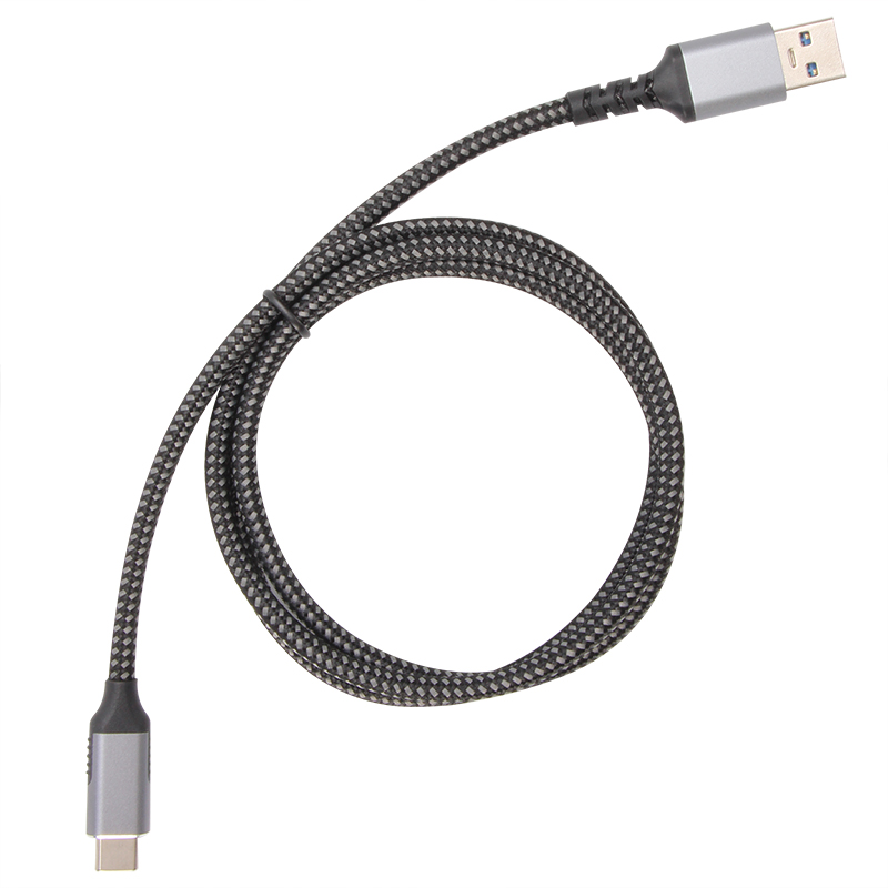 Кабель USB3.2 (M) - USB3.2 Type-C (M), 1м, VCOM CU401M-1M, Gray