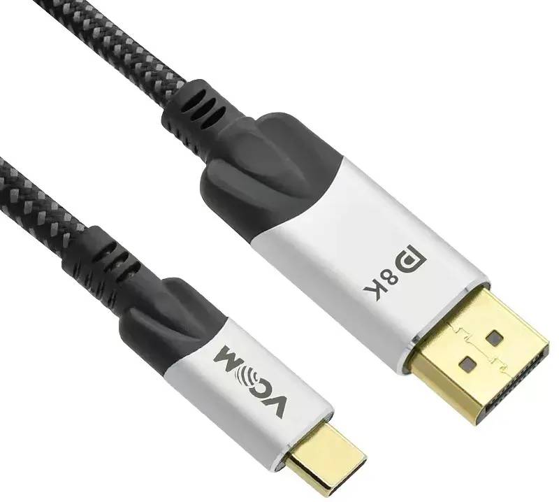 Кабель DP (20M) - USB3.1 Type-C (M), 1.8м, Vcom CU422MCV-1.8M, Black