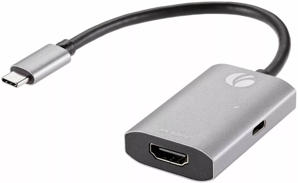 USB Type-C - HDMI, серебристый, VCOM CU452A
