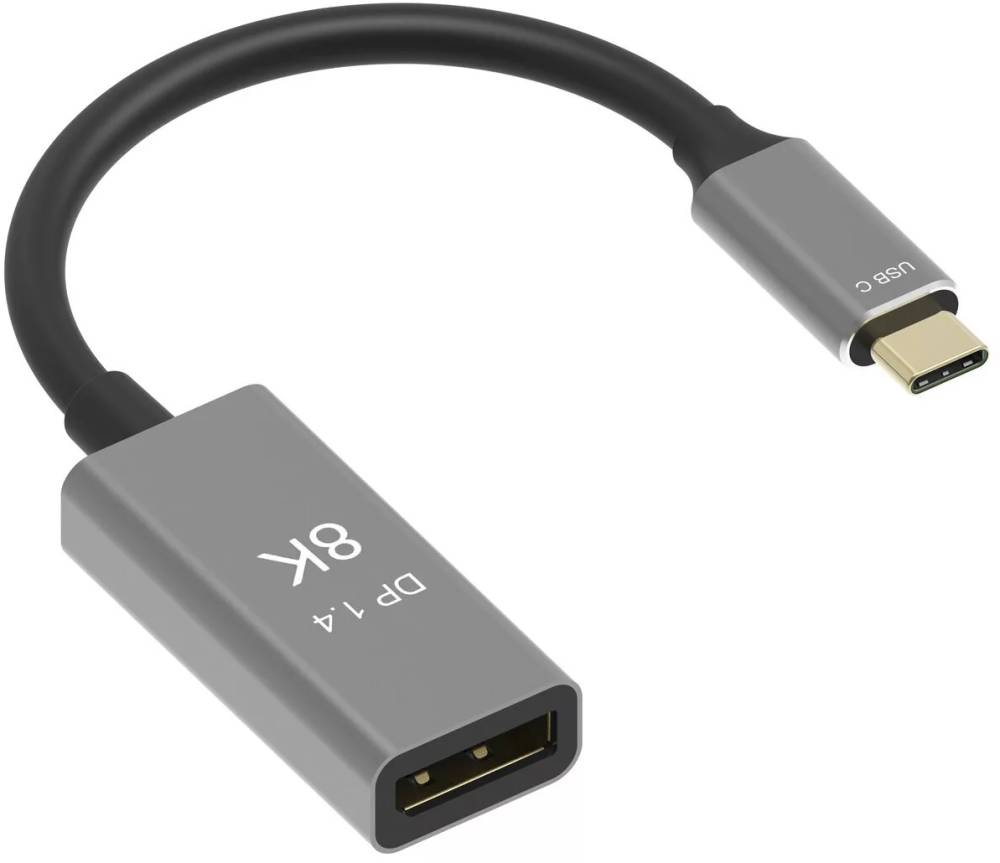 Кабель адаптер USB Type-C (M) - DP (F), VCOM CU480M, 0.15м