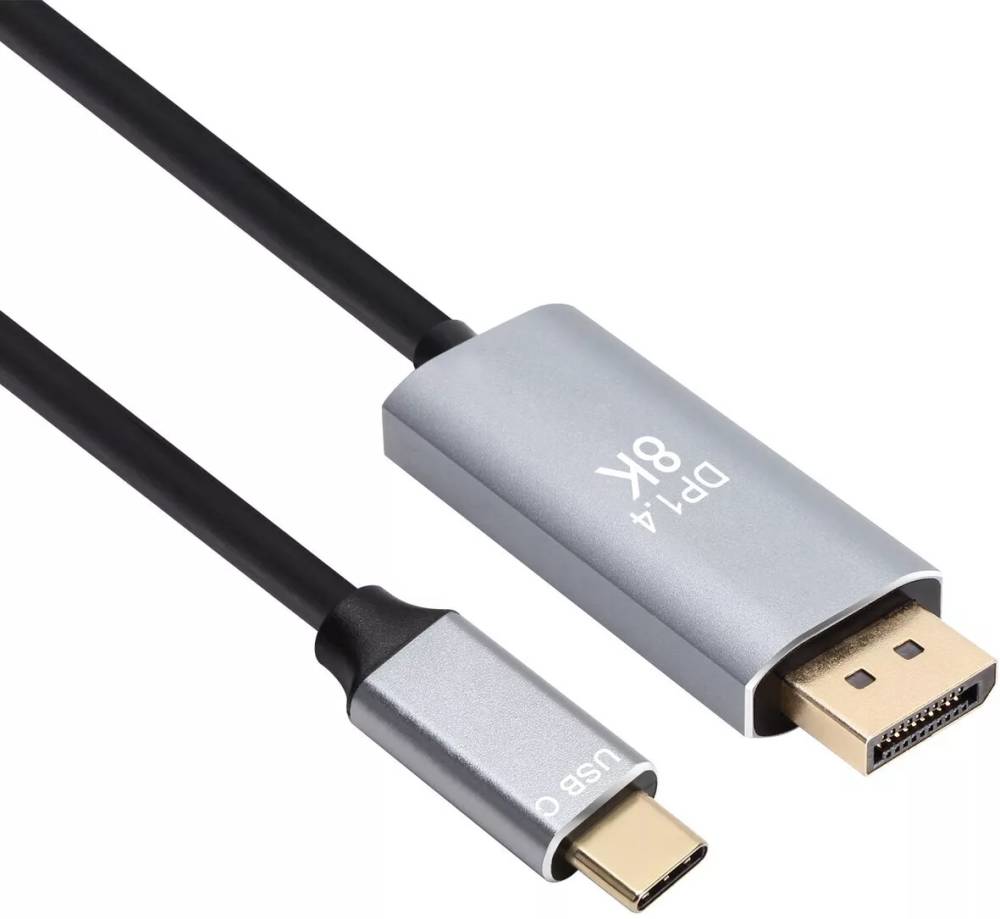 Кабель DP (20M) - USB2.0 Type-C (M), 1.8м, Vcom CU480MC-1.8M, Black