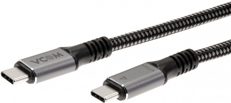 Кабель USB Type-C (M) - USB Type-C (M), 1.2м, VCOM CU540M-1.2M, Black