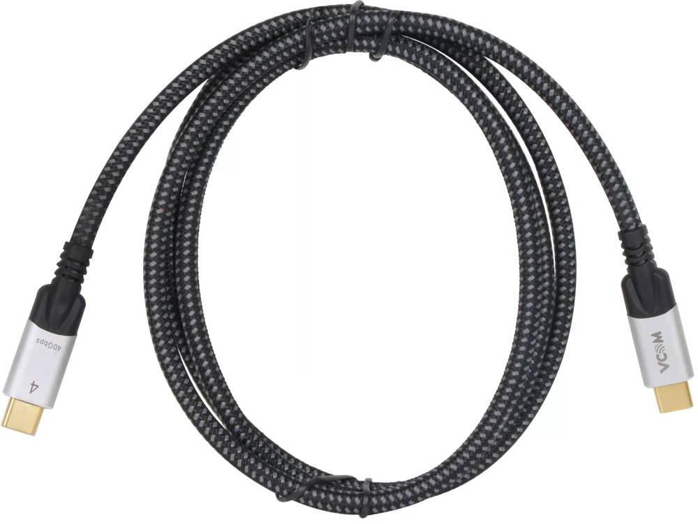 Кабель USB Type-C (M) - USB Type-C (M), 1.2м, VCOM CU560-1.2M, Black