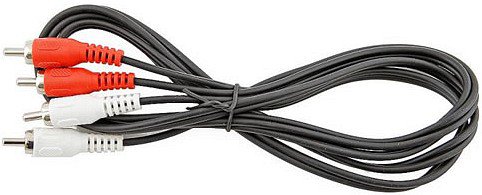 Кабель 2xRCA (M) - 2xRCA (M) Vcom VAV7158-1.5M, 1.5м
