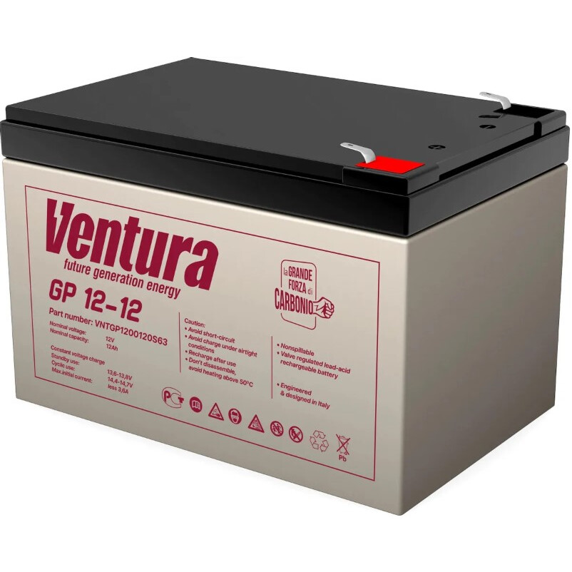 12V / 12Ah, аккумулятор для UPS, Ventura GP 12-12