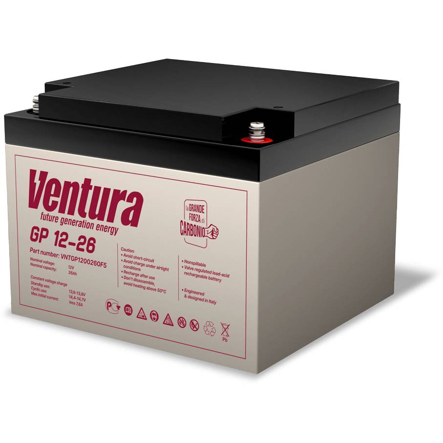 12V / 26Ah, аккумулятор для UPS, Ventura GP 12-26