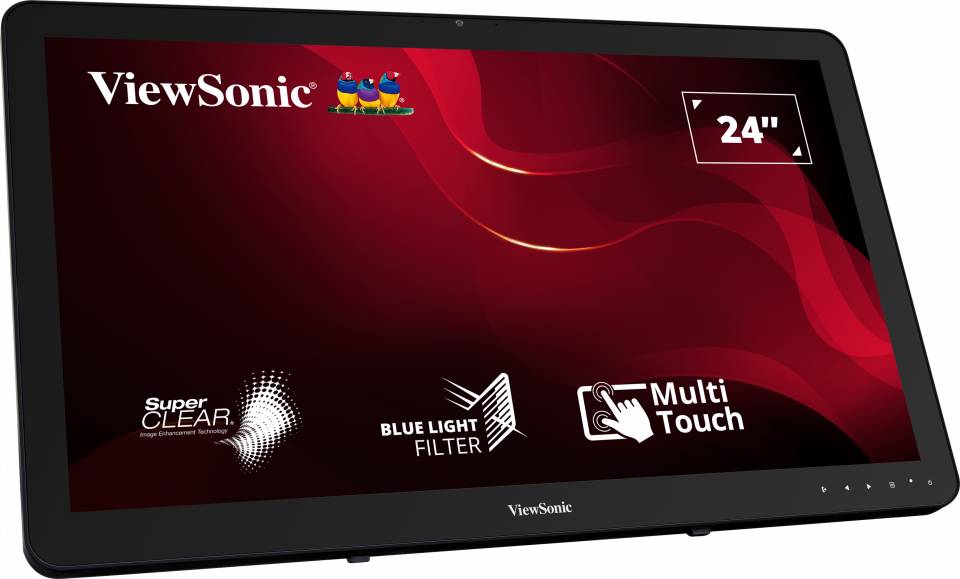 Монитор 23.6" ViewSonic TD2430, 1920x1080, VA Touch, 60 Hz, Speakers (VGA, DP, HDMI)