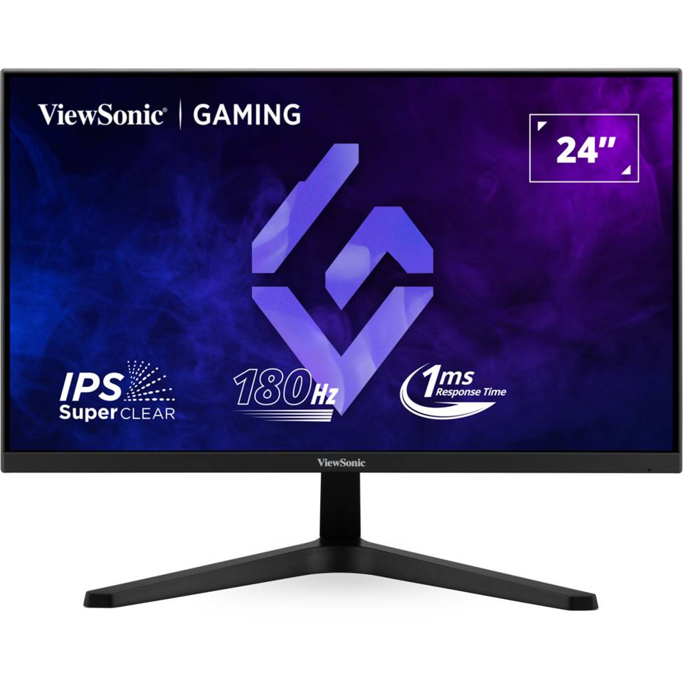 Монитор 23.8" ViewSonic VX24G1-HD, 1920x1080, IPS, 180Hz (DP, 2xHDMI)