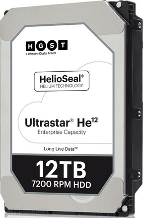 12Tb WD (HGST) Ultrastar He12 HUH721212ALE604, 7200rpm, 3.5", SATA III, 256Mb