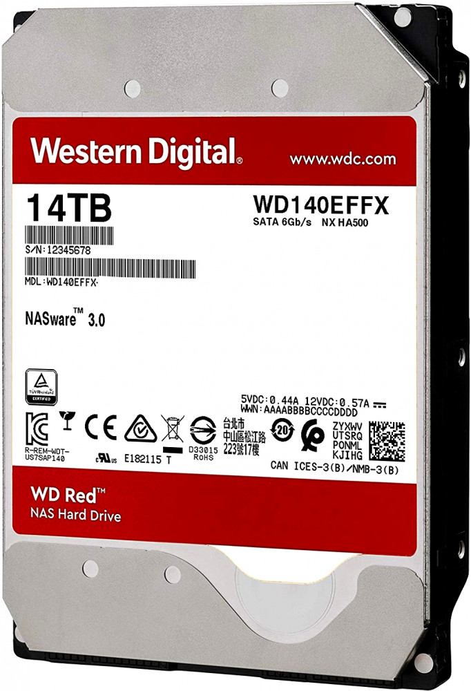 14Tb WD NAS Red WD140EFFX, 5400rpm, SATA III, 512Mb